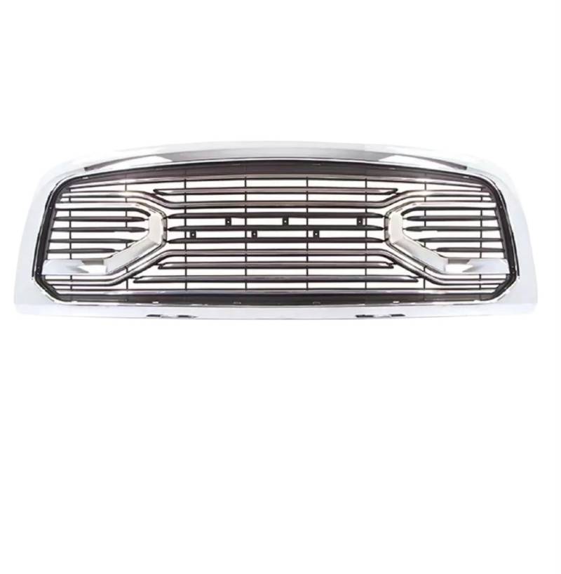 Auto Custom Big Horn Ersatzschale Frontgrill Stoßstangengrill passend for Dodge Ram 1500 2013-2018 mit Buchstaben und Lichtern Obergitter von KCYANO