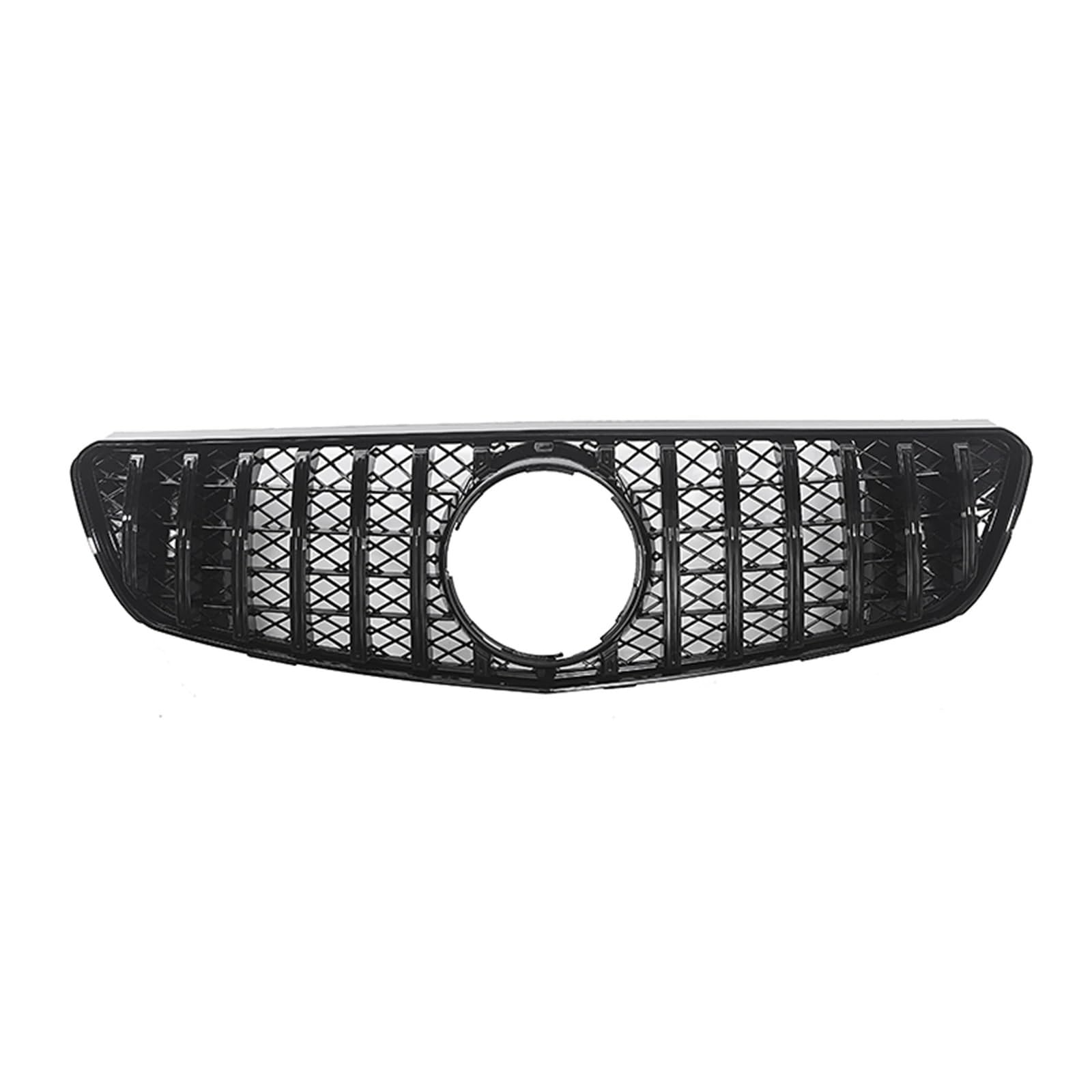 Auto Kühlergrill Grill Karosserie Obere Stoßstange Haube Mesh Center Grid Kompatibel for Mercedes Benz R Klasse W250 2005-2010(Black1) von KCYANO