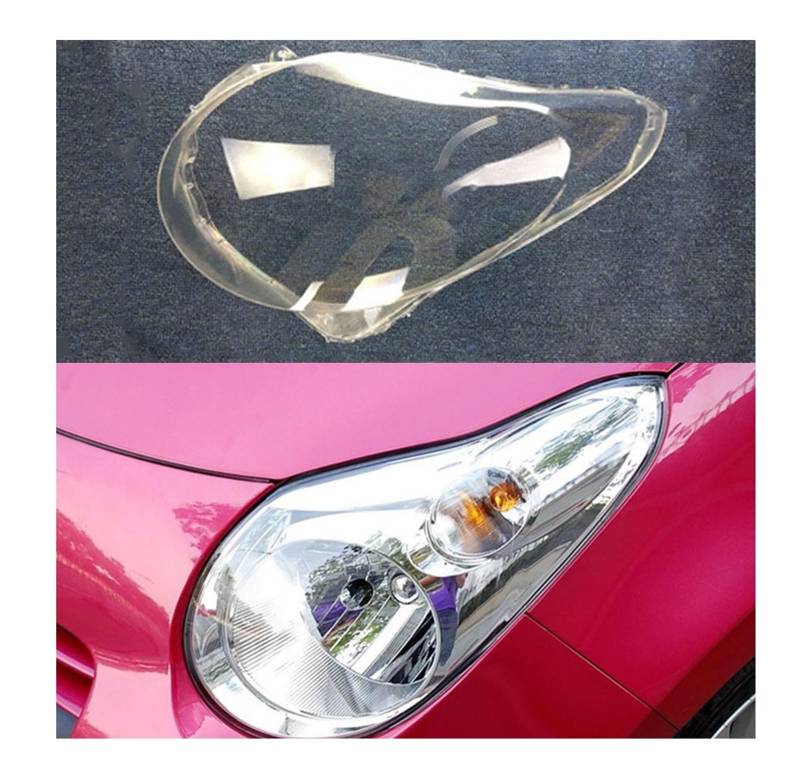 Autoscheinwerfergehäuse Kompatibel for Suzuki Alto 2009 2010 2011 2012 Lampenschirm Auto transparente Masken Scheinwerferglas Scheinwerferlinsenabdeckung(Left) von KCYANO