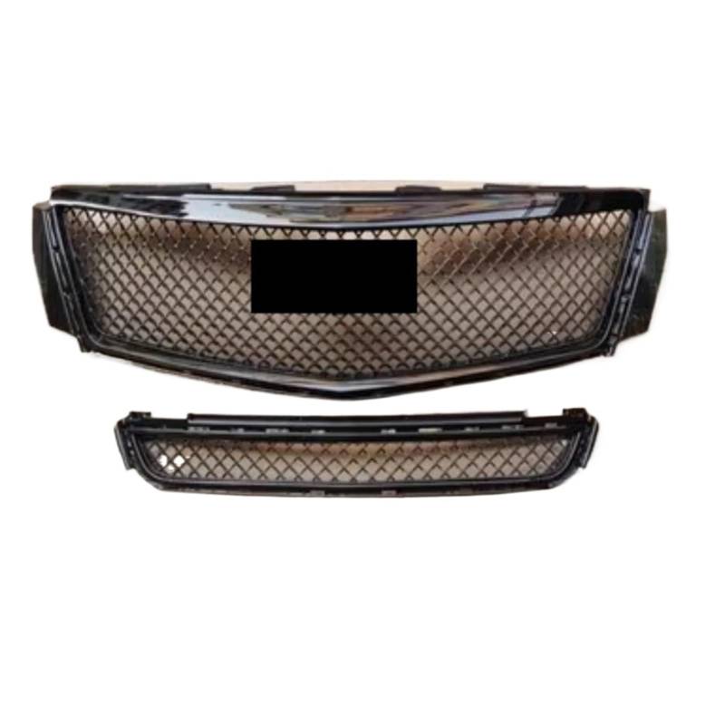 Kompatibel for Cadillac XTS 2013-17 Grill Maske Gitter Kühlergrill Carbon Fiber Body Kit Auto Zubehör(Brilliant Balck) von KCYANO