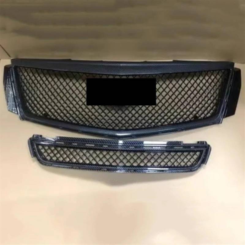 Kompatibel for Cadillac XTS 2013-17 Grill Maske Gitter Kühlergrill Carbon Fiber Body Kit Auto Zubehör(Carbon Fiber 1) von KCYANO