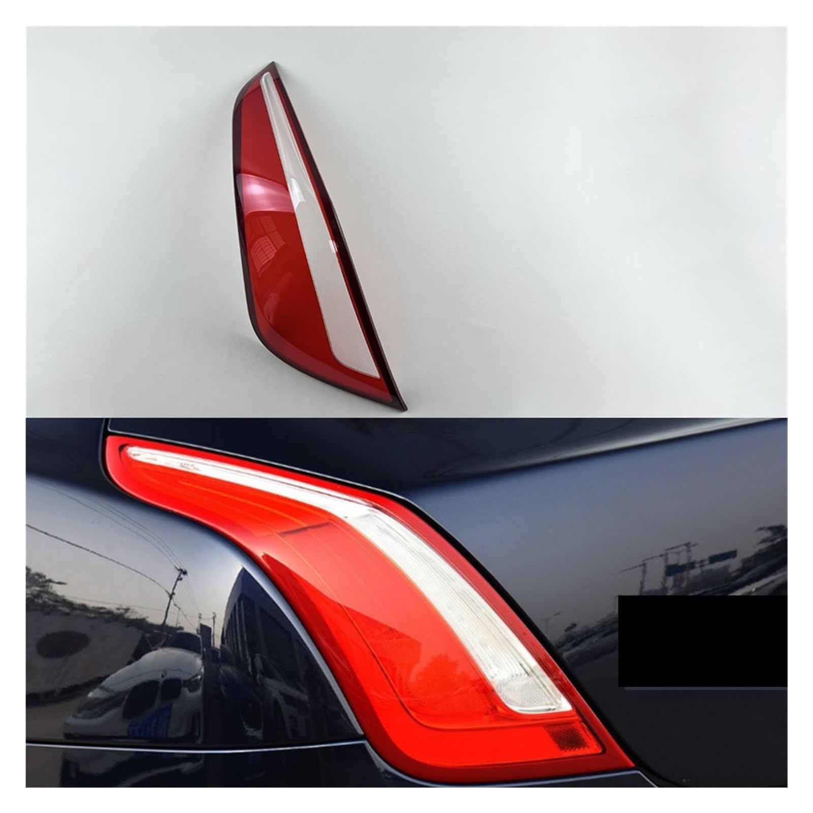 Kompatibel for Jaguar XJ XJL 2010-2019 Hinten Rücklicht Abdeckung Transparent Lampenschirm Rücklicht Shell Lampe Schatten(Left) von KCYANO