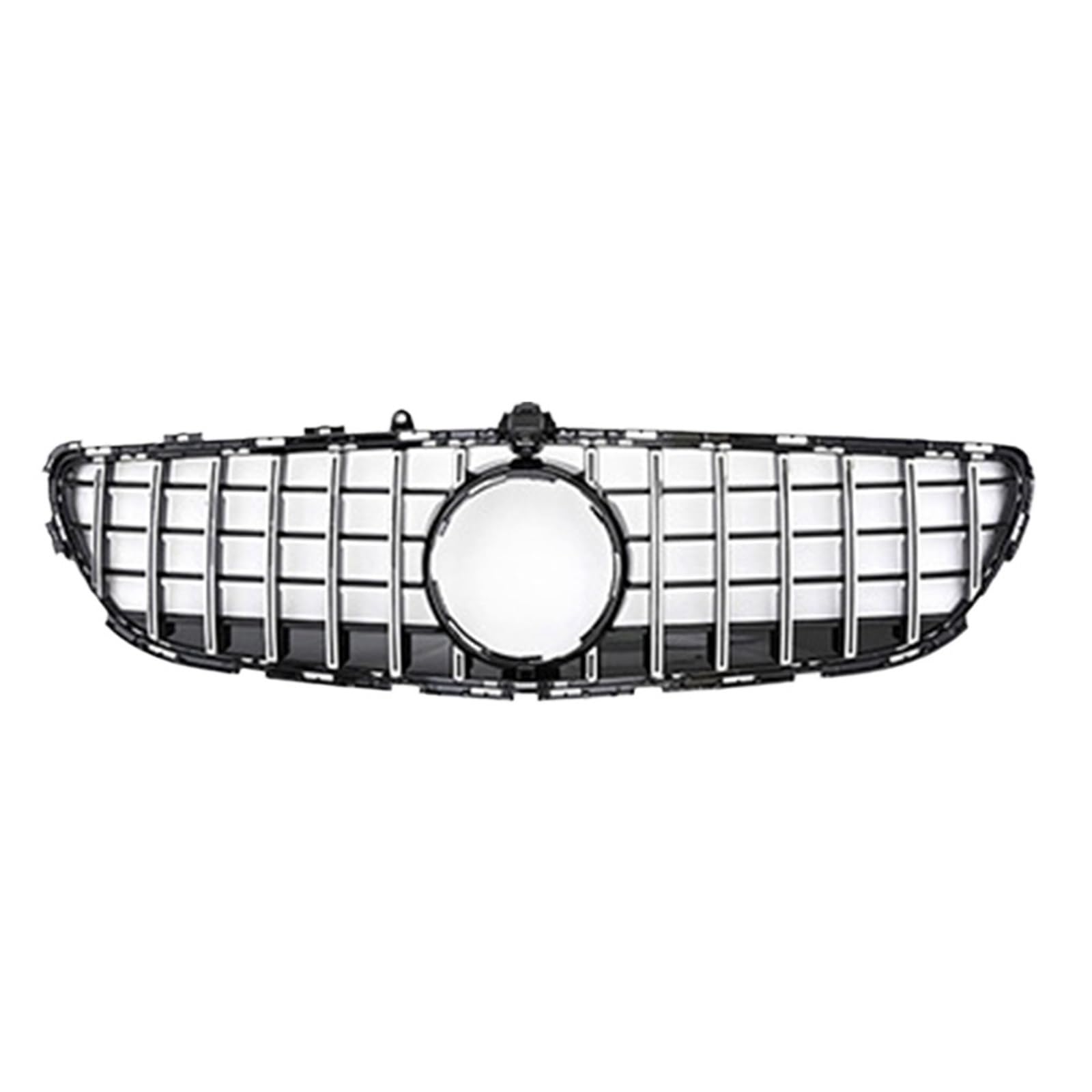 Kompatibel for Mercedes Benz CLS-Klasse W218 2011–2014 2015–2018 Auto Kühlergrill Stoßstange Haube Mesh Mit Kamera Loch Grille(Chrome Black 15-18) von KCYANO