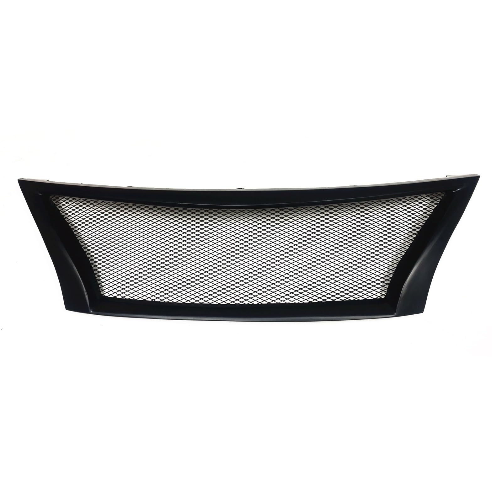 Kompatibel for Nissan Sentra 2013 2014 2015 Kühlergrill Wabengitter Fiberglas/Echtcarbon Obere Stoßstangenhaube Mesh Body Kit(Fiberglass) von KCYANO