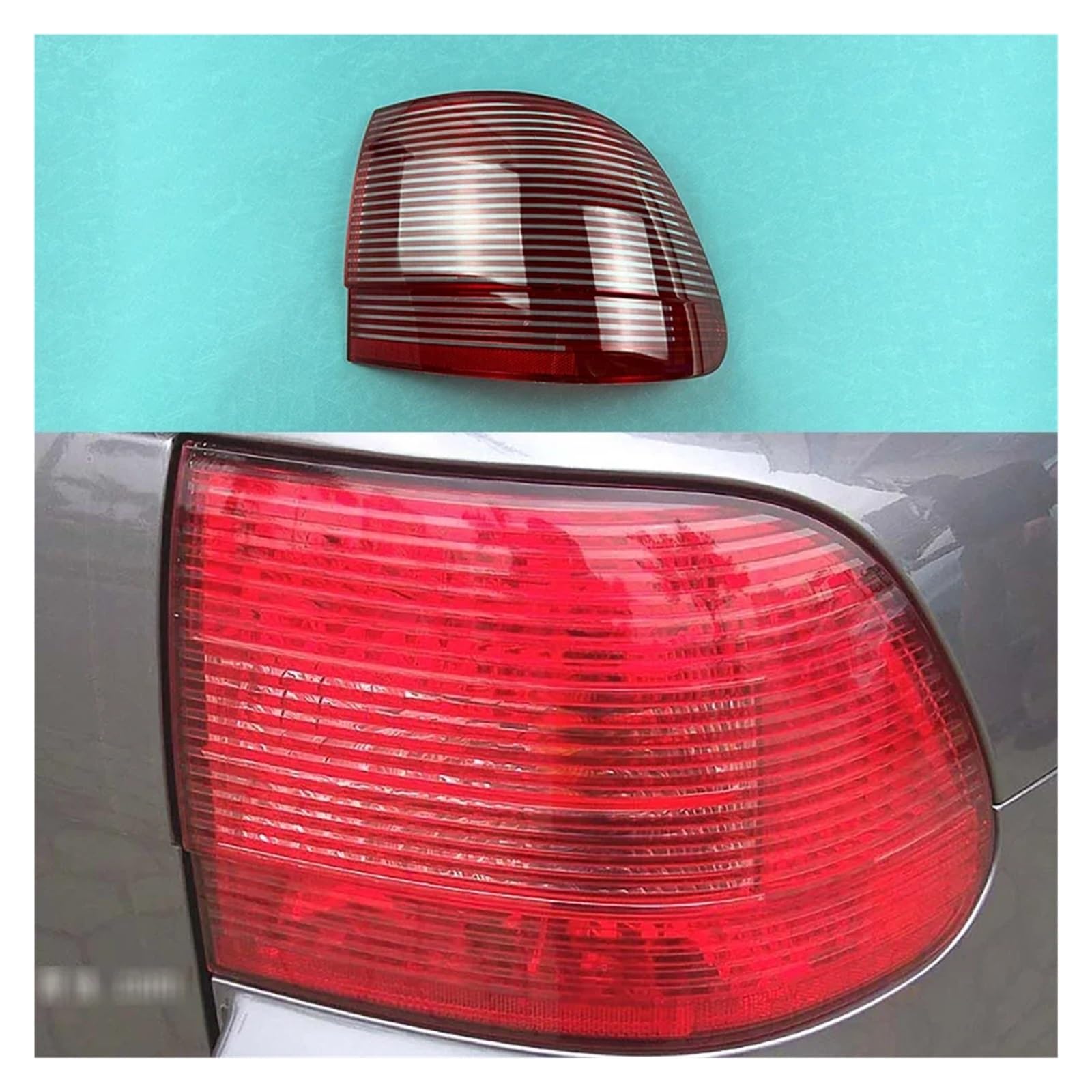 Kompatibel for Porsche Cayenne 2003-2006 Äußere Rücklicht Shell Rücklicht Abdeckung Blinker Stopplicht Maske Ersetzen Original Lampenschirm(Left) von KCYANO