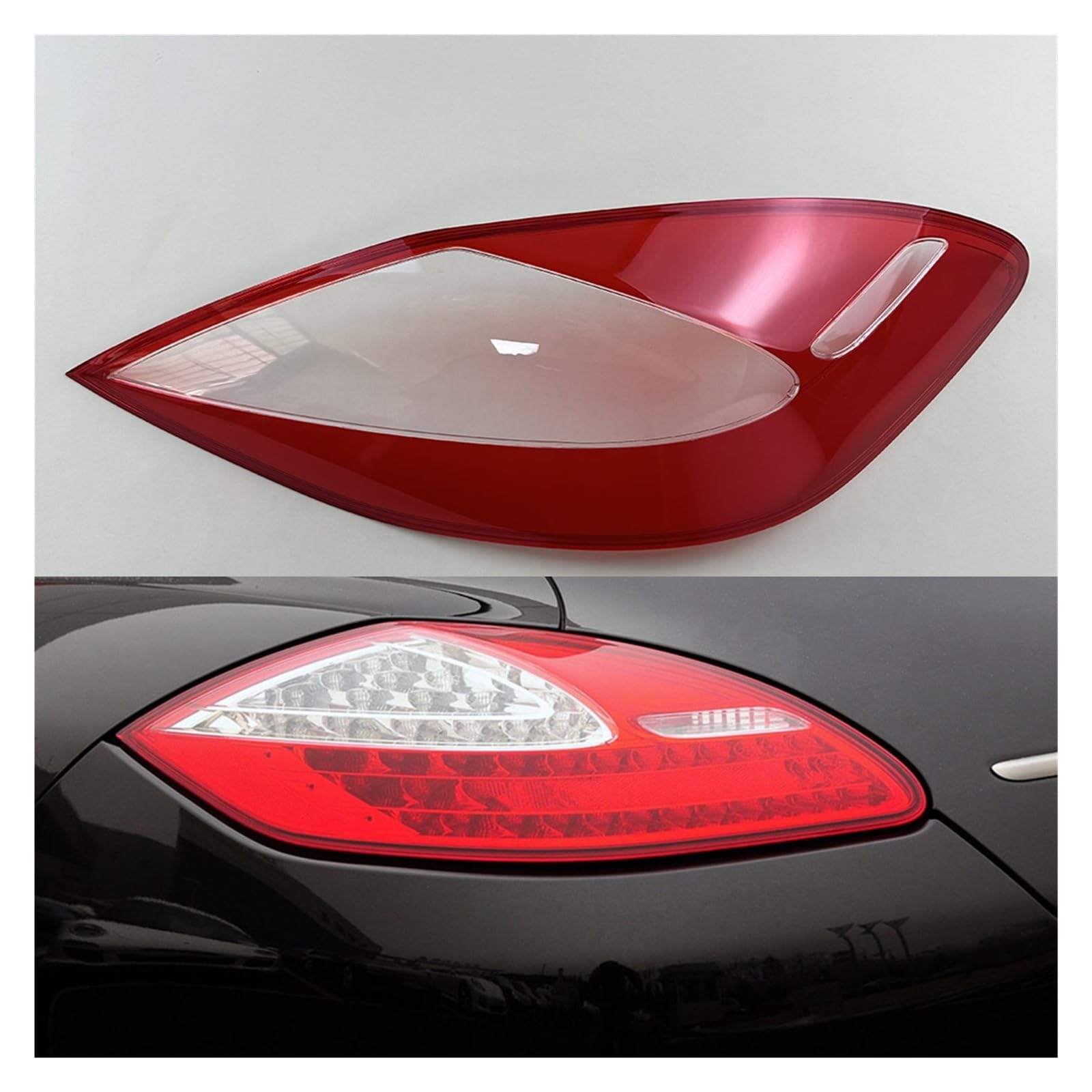 Kompatibel for Porsche Panamera 2010 2011 2012 2013 Hinten Rücklicht Abdeckung Transparent Lampenschirm Rücklicht Shell(Left) von KCYANO