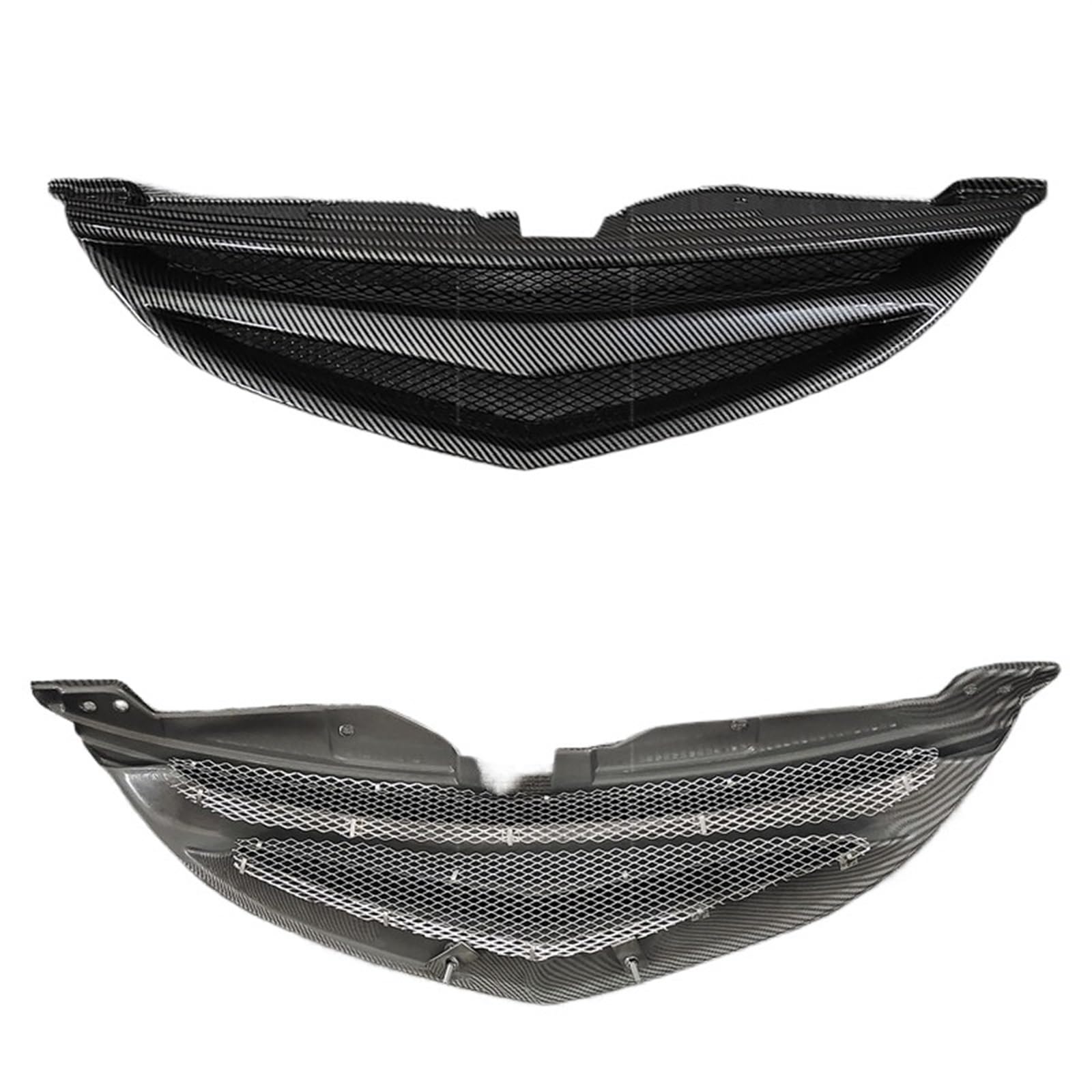 Kompatibel mit Alten Mazda 6 Frontstoßstangen-Kühlergrill-Separator Dekorative Abdeckung ABS Carbon Mazda6 Zubehör Racing Grills 2009-2013(CF Look) von KCYANO