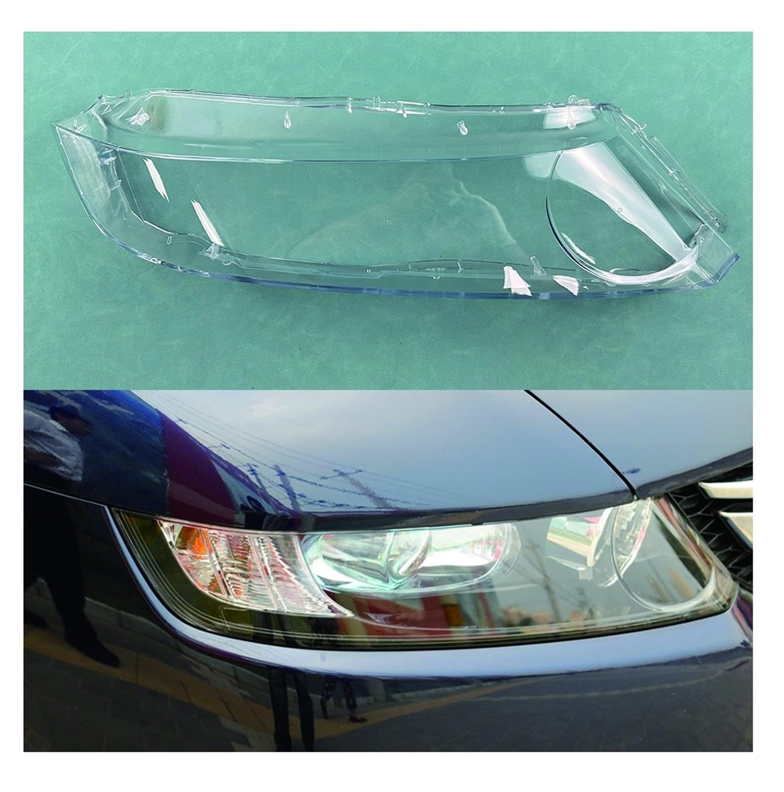 Kompatibel mit Honda Odyssey RB1 2004 2005 2006 2007 2008 Auto Frontscheinwerfer Abdeckung Lampenschirm Lampcover Kopf Lampe Licht Abdeckungen Glas Shell(Right) von KCYANO