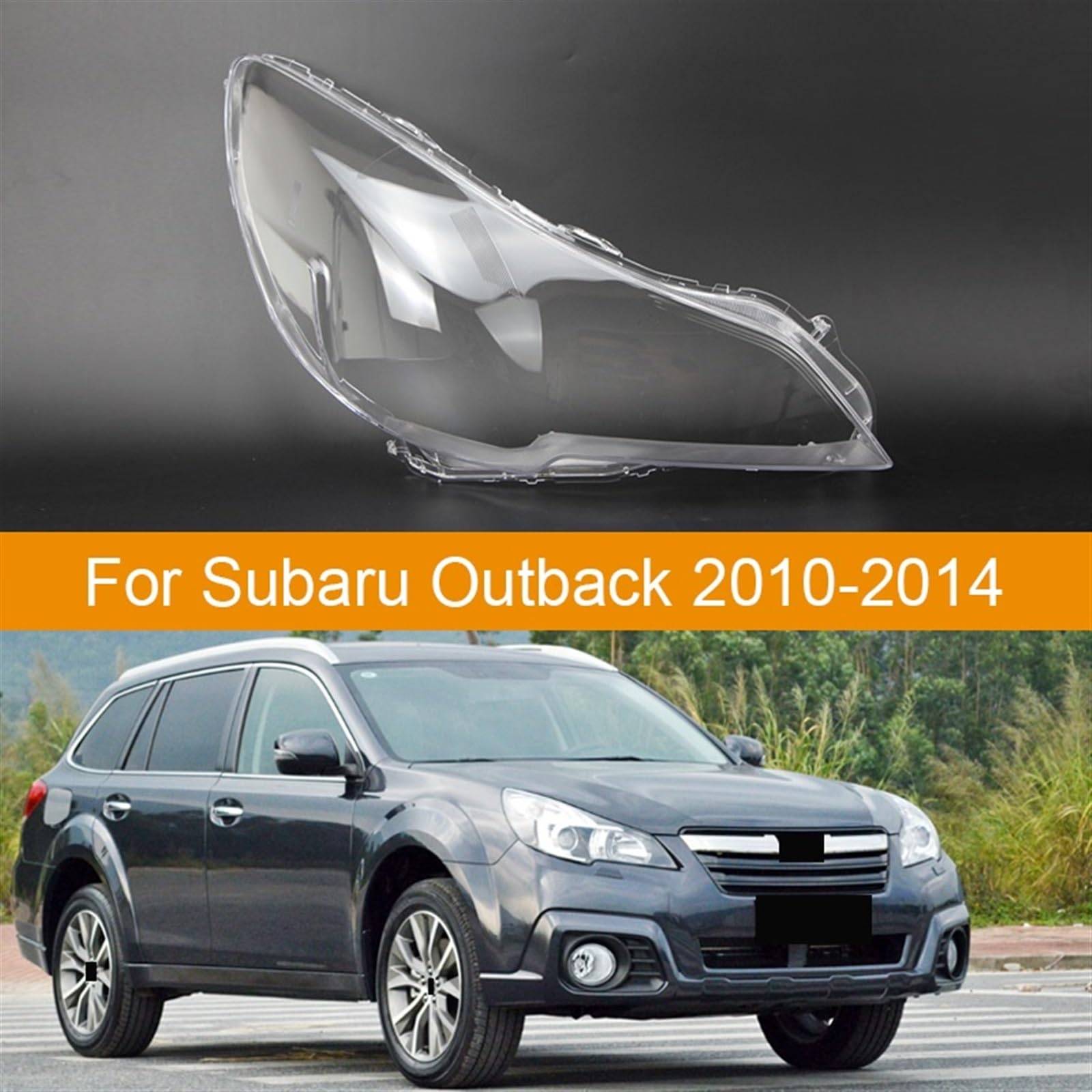 Kompatibel mit Subaru Outback Legacy 2010-2014 Scheinwerferglas Scheinwerfer Transparente Lampenschirmschale Scheinwerferabdeckung Linse(Left) von KCYANO