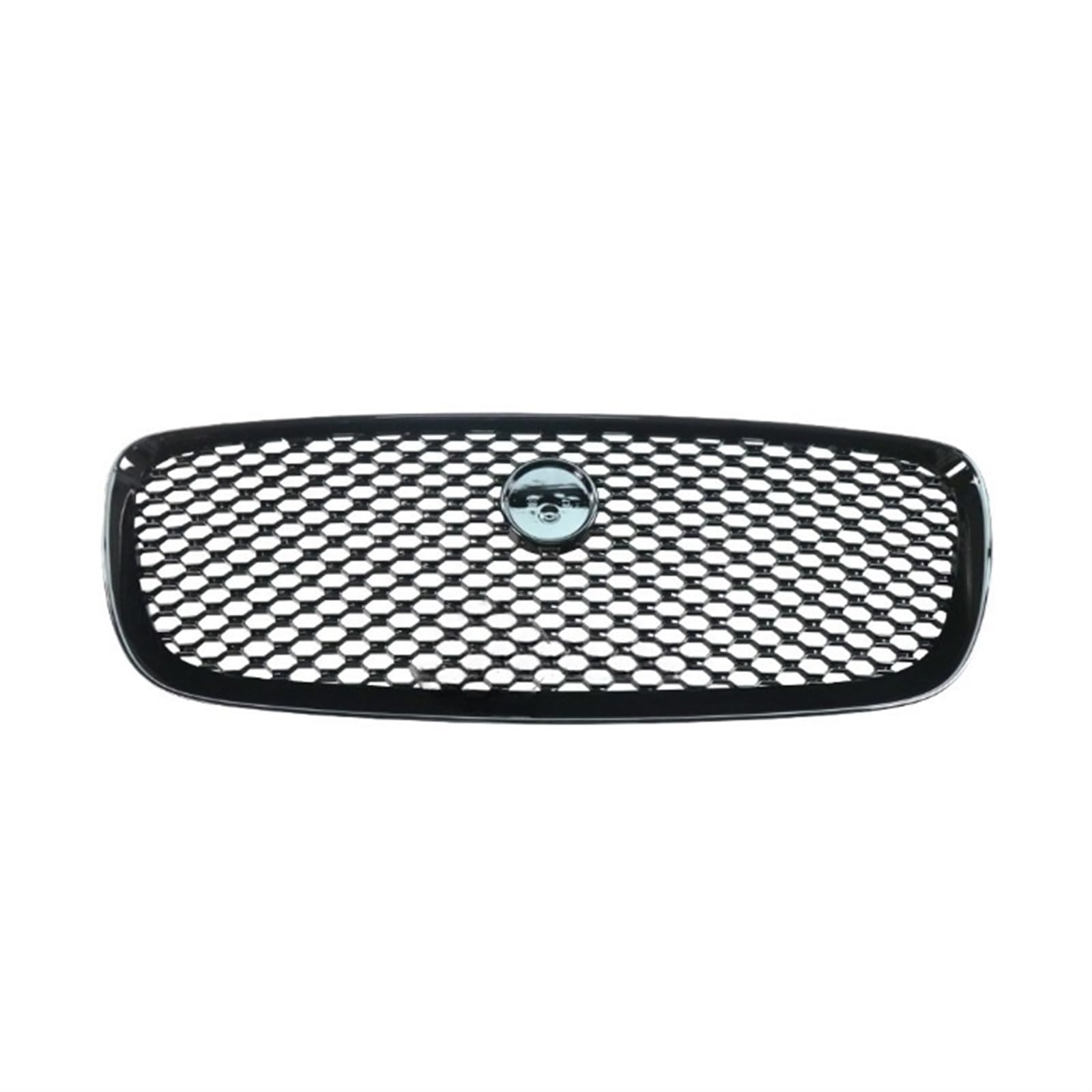 Kühlergrill Kompatibel for Jaguar F-PACE 2016 2017 2018 2019 Auto Vorderen Stoßfänger Center Mesh Grill Auto Exterior Zubehör T4N12772(Bright Black) von KCYANO