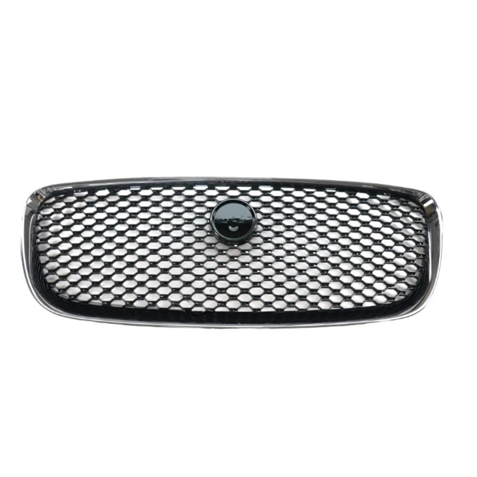 Kühlergrill Kompatibel for Jaguar F-PACE 2016 2017 2018 2019 Auto Vorderen Stoßfänger Center Mesh Grill Auto Exterior Zubehör T4N12772(Plating Bright Black) von KCYANO