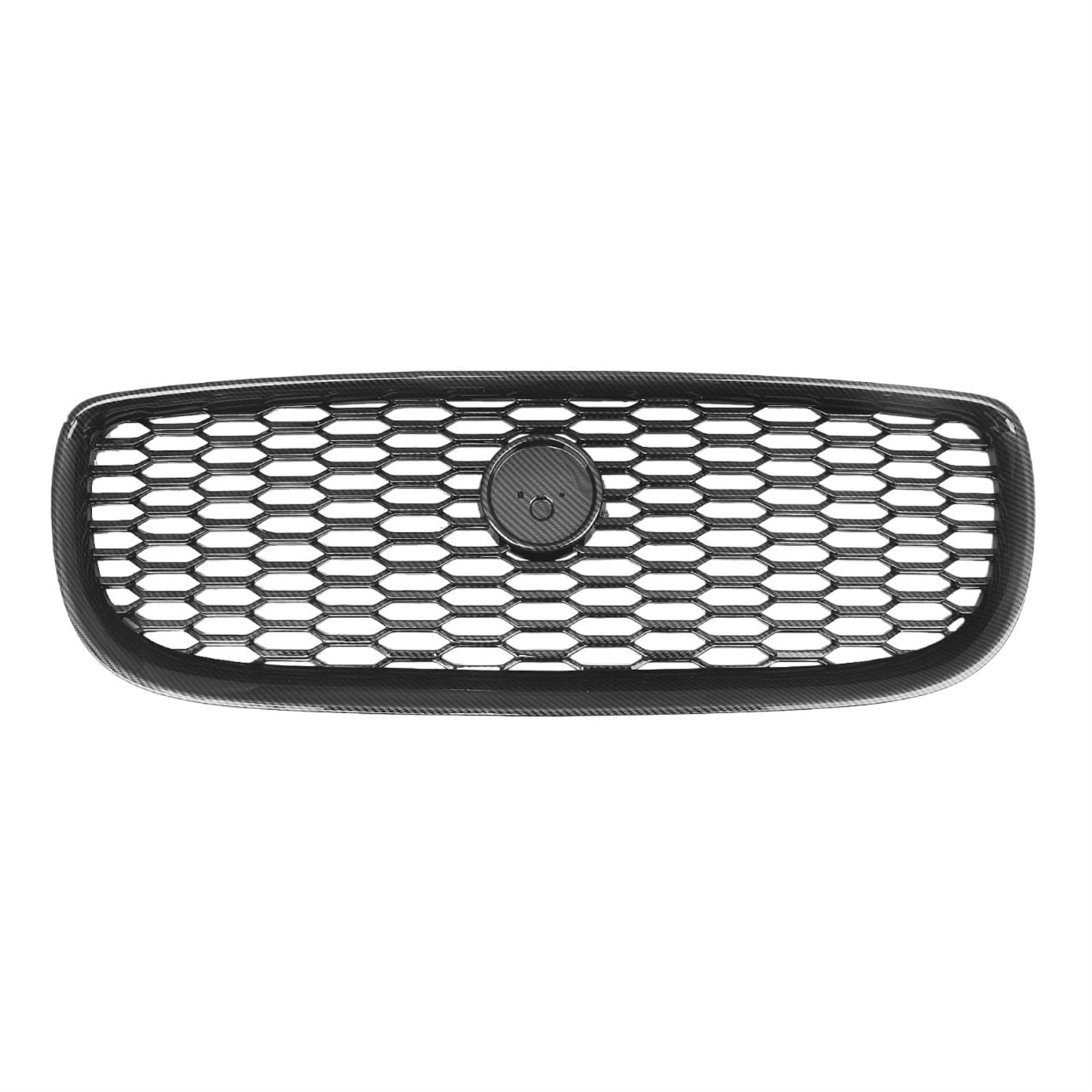 Kühlergrill Racing Grill Auto Obere Stoßstange Haube Mesh Grid Kompatibel for Jaguar XE 2015 2016 2017 2018(CF Look) von KCYANO