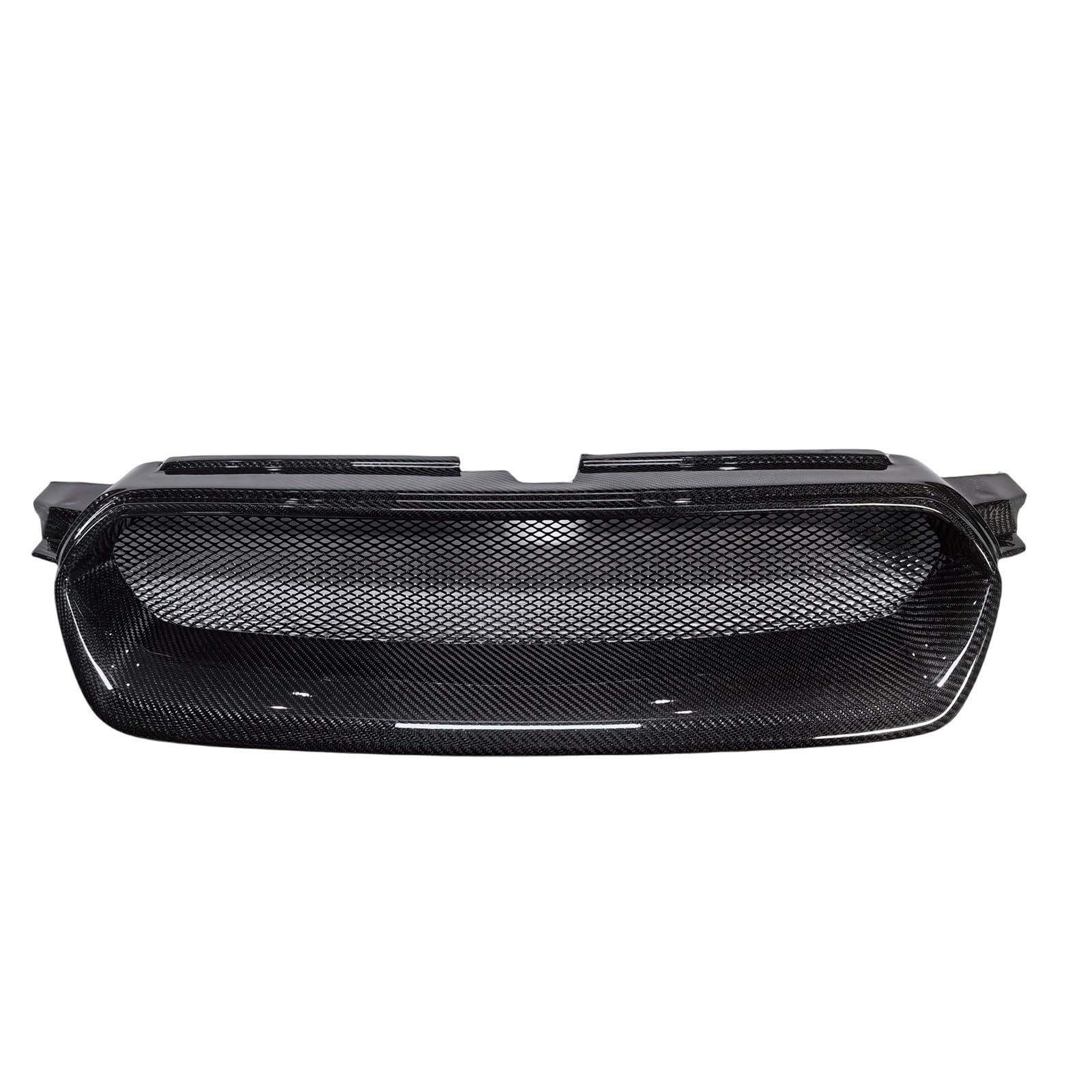 Kühlergrill Racing Grill Kompatibel for Subaru Legacy BP5 BL5 BL BP STi JDM 2003 2004 2005 Fiberglas/Carbon Fiber Oberen Stoßfänger Haube Mesh(Real Carbon Fiber) von KCYANO