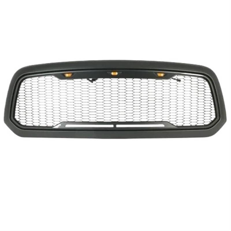 Kühlergrill kompatibel mit Dodge Ram 1500 2013 2014 2015 2016 2017 2018, Haube, LED-Licht, obere Waben, Billet Faceflit, Refit, Autoteile von KCYANO