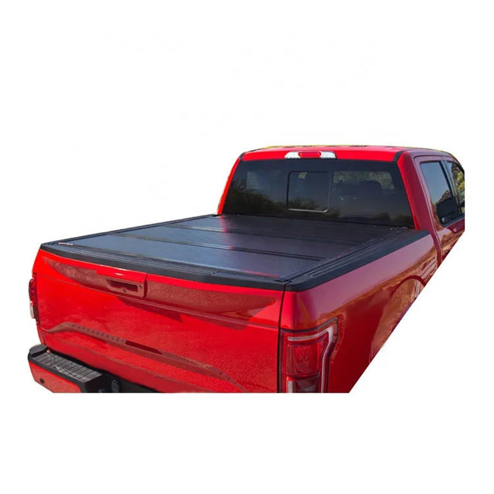 LKW-Ladeflächenabdeckung, kompatibel mit Ford F150 2015–2019, wasserdichtes Aluminium, dreifach Faltbare Laderaumabdeckung, Pickup von KCYANO