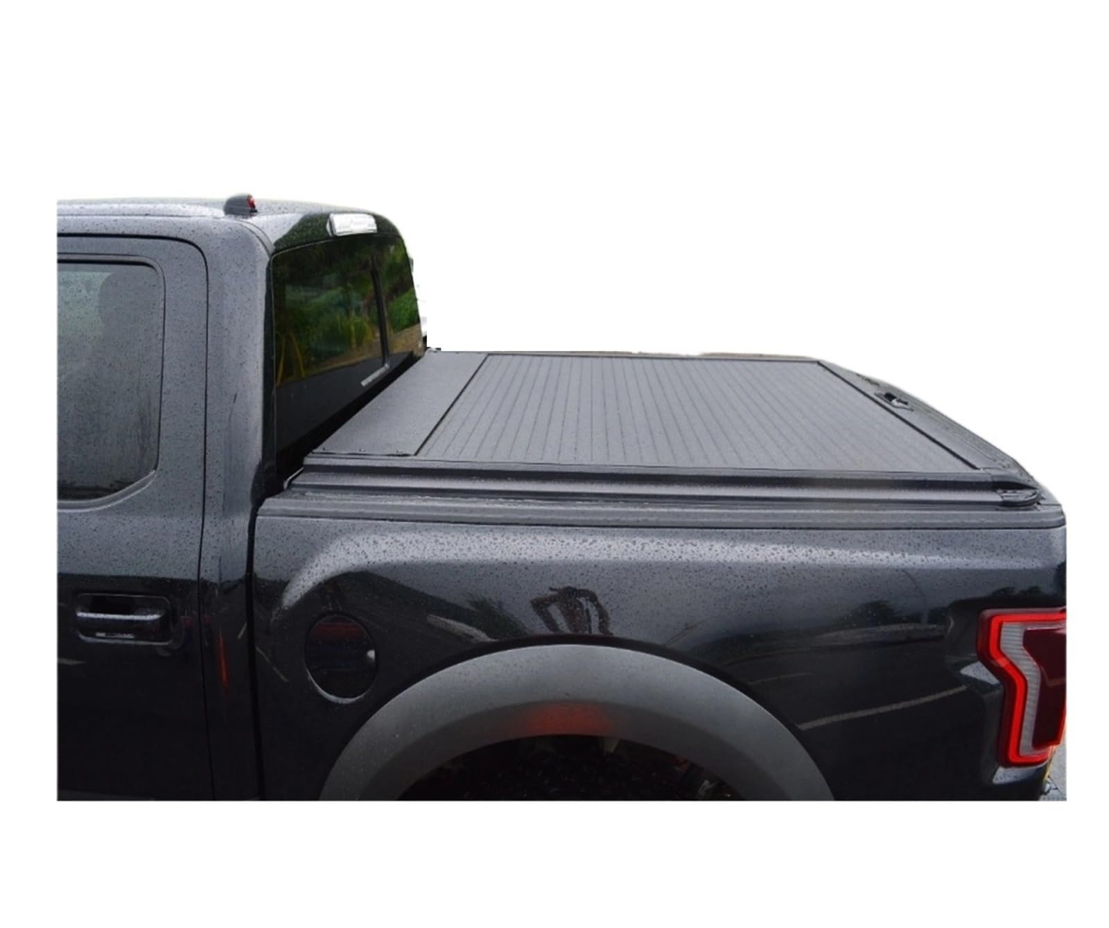 Laderaumabdeckung aus Aluminiumlegierung, kompatibel mit Nissan Navara NP300 4X4 Zubehör, einziehbare Überdachung, Rollladen, Pickup-Truck-Ladefläche von KCYANO