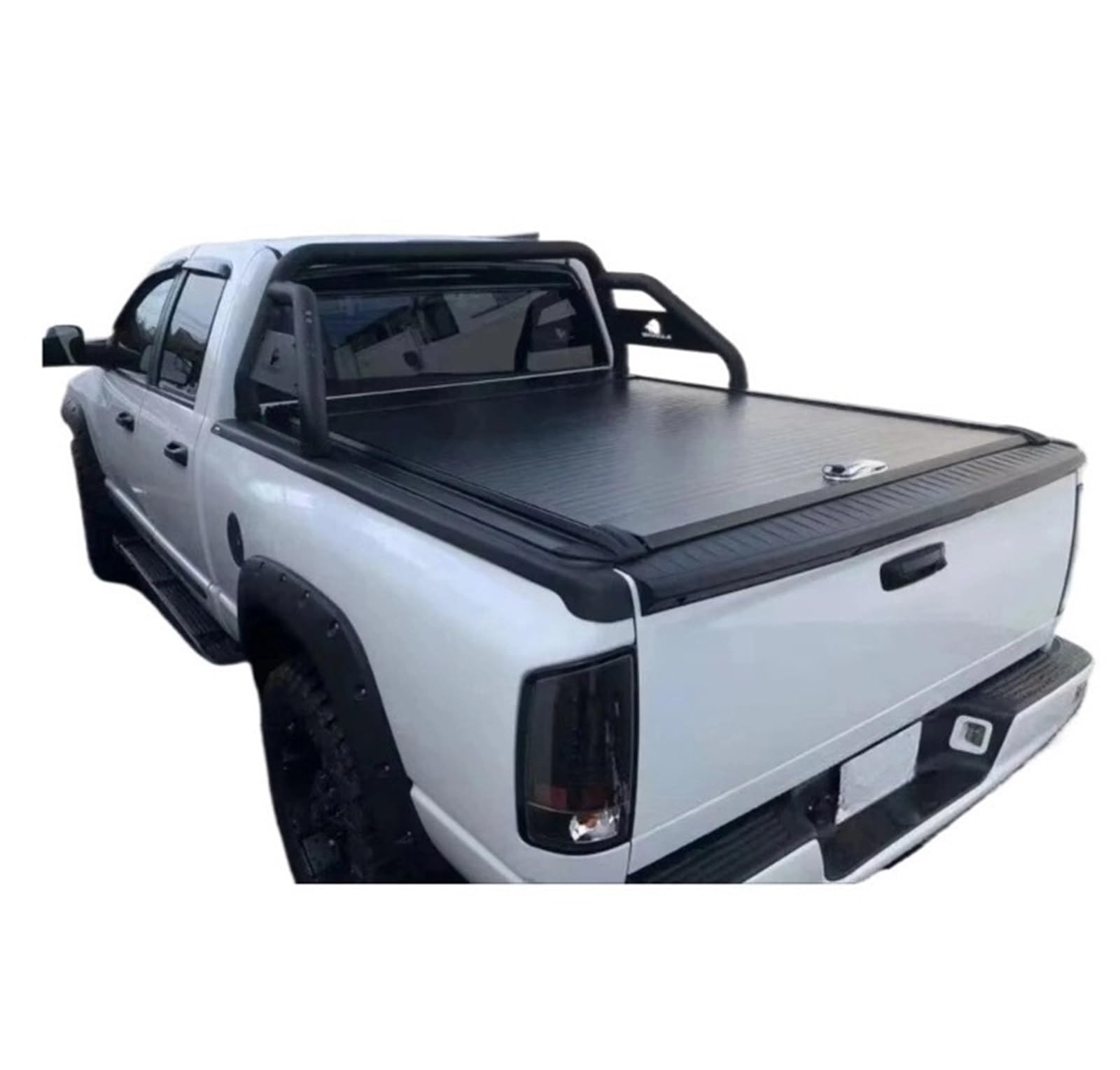 Modische Design-Tonneauabdeckung, kompatibel mit Dodge Hilux Universal Pick 2009–2023, Vollaluminium-Bettabdeckung for LKWs, manueller Stil, einziehbar von KCYANO