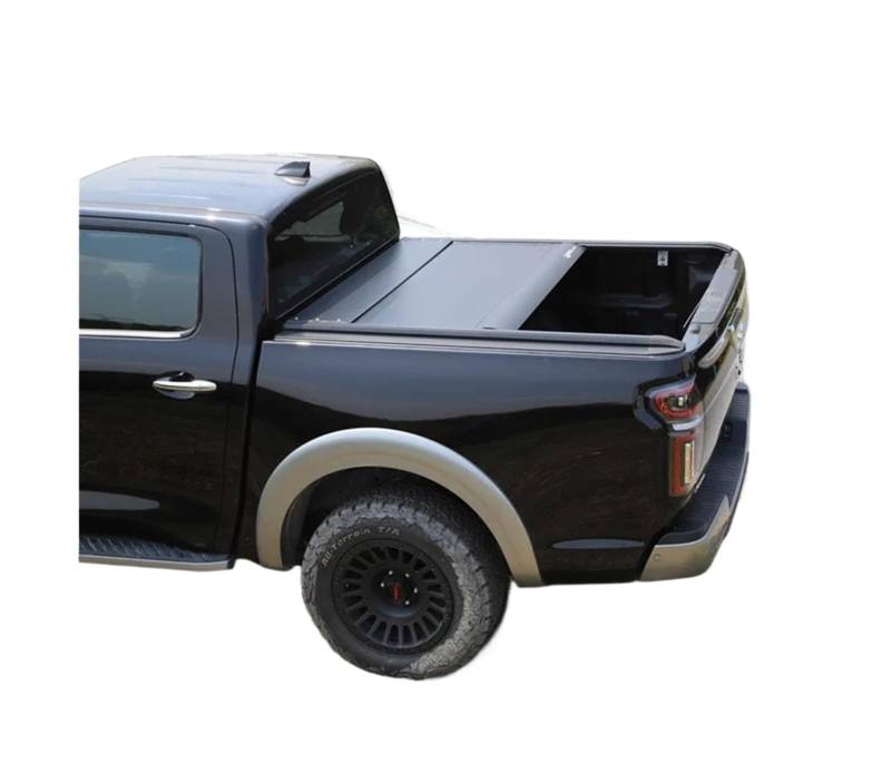 Pickup-Tonneau-Abdeckung, kompatibel mit Nissan Navara NP300 Double Cab, rollende Harte LKW-Ladeflächenabdeckung aus Aluminium von KCYANO