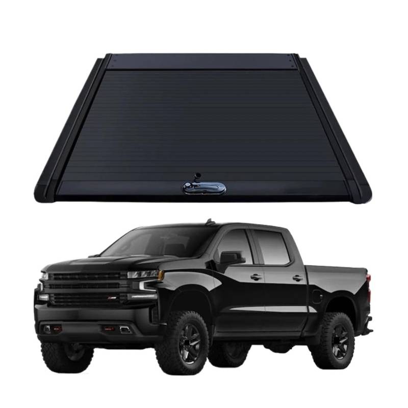 Pickup-Truck-Tonneau-Abdeckung, kompatibel for Nissan Navara Np300 D40, Auto 4x4, Zubehör, Aluminium-Rolldeckel, Rollladen Oben, einziehbar, aufrollbar von KCYANO