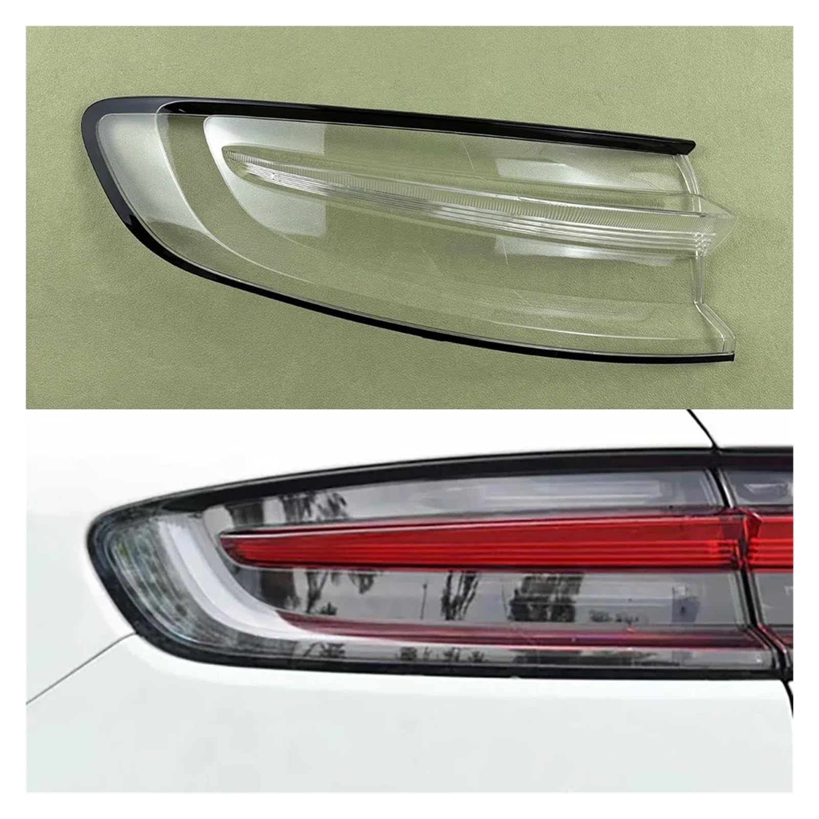 Rücklichtabdeckung Bremslichtmaske Ersetzen des Original-Lampenschirms Kompatibel for Porsche Macan 2018-2023 Autozubehör Rücklichtschale(Left) von KCYANO