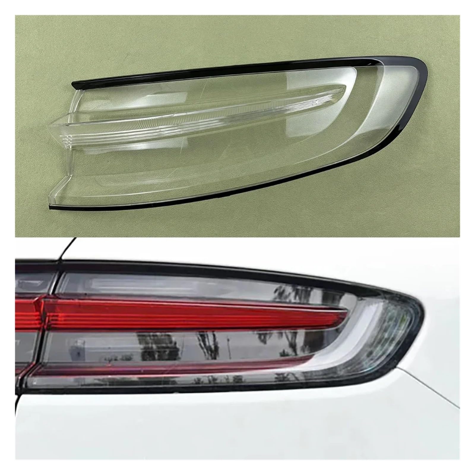 Rücklichtabdeckung Bremslichtmaske Ersetzen des Original-Lampenschirms Kompatibel for Porsche Macan 2018-2023 Autozubehör Rücklichtschale(Right) von KCYANO