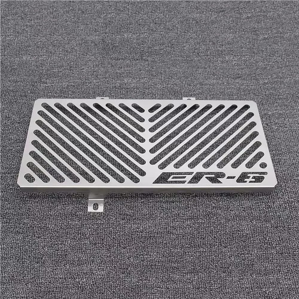 Motorrad-Kühlergrill-Abdeckungsschutz Motorrad Kühler Pretector Grille Motorschutz Grill Wassertank Netzabdeckung Für KA&was&AKI ER-6N ER-6F ER6N ER6F Ninja 650R 12-16(Silver-1) von KDFRHGYUS