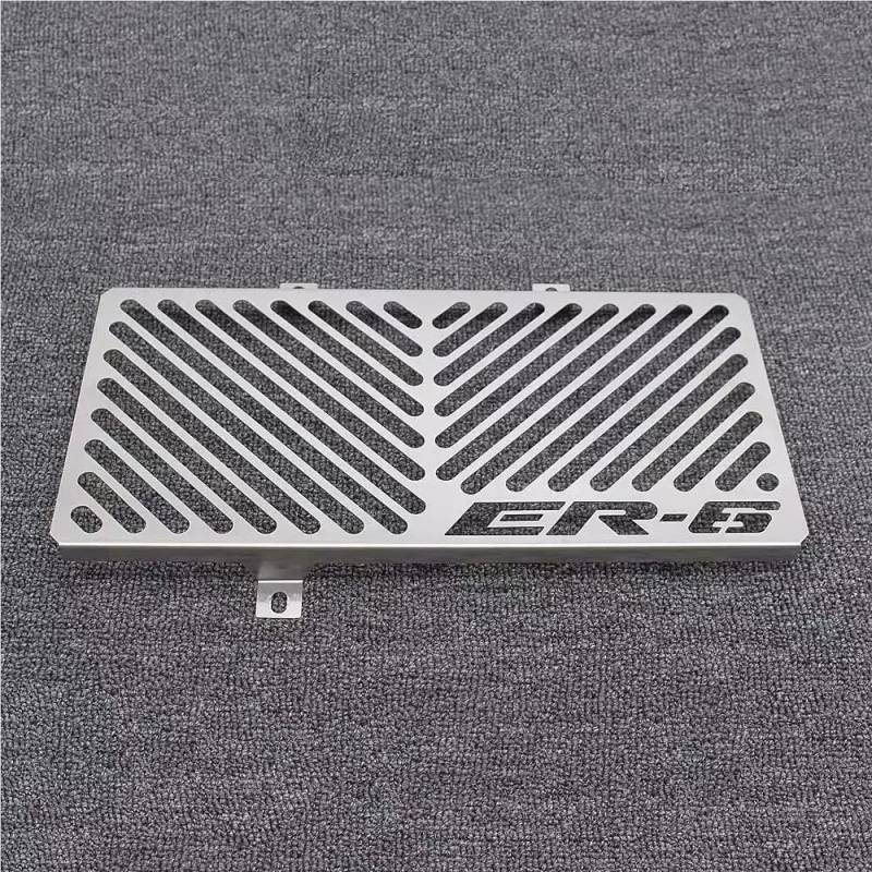 Motorrad-Kühlergrill-Abdeckungsschutz Motorrad Kühler Pretector Grille Motorschutz Grill Wassertank Netzabdeckung Für KAW&ASA&KI ER-6N ER-6F ER6N ER6F Ninja 650R 12-16(Silver-1) von KDFRHGYUS