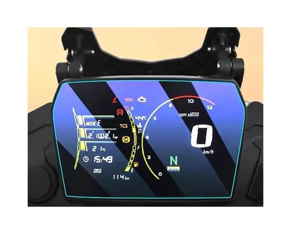 KDGRBCNX Kratzfester Displayschutz für Motorräder Motorrad Bildschirm Schutz Film Für Valico DS900X DSX900 900DSX 2024-Cluster Anti-Scratch HD Schutz Film von KDGRBCNX