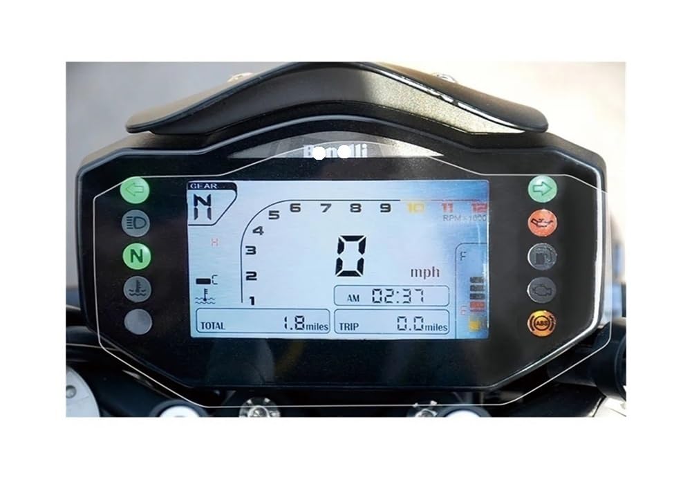 KDGRBCNX Kratzfester Displayschutz für Motorräder Motorrad TPU Instrumentenschutz Tachometer wasserdichte Schutzfolie Hydrogelfolie Passend Für Ben&elli 752S BJ750GS von KDGRBCNX