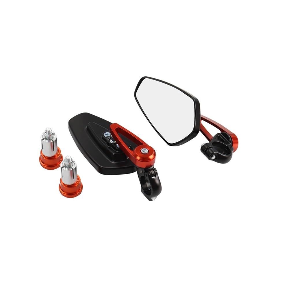 Motorrad Rückspiegel Motorrad Rearview Außenspiegel Universal Scooter Bar End Lenker Spiegel Zubehör Für Ha&rl&ey Für Ya&ma&ha Für Ho&n&da von KDGRBCNX