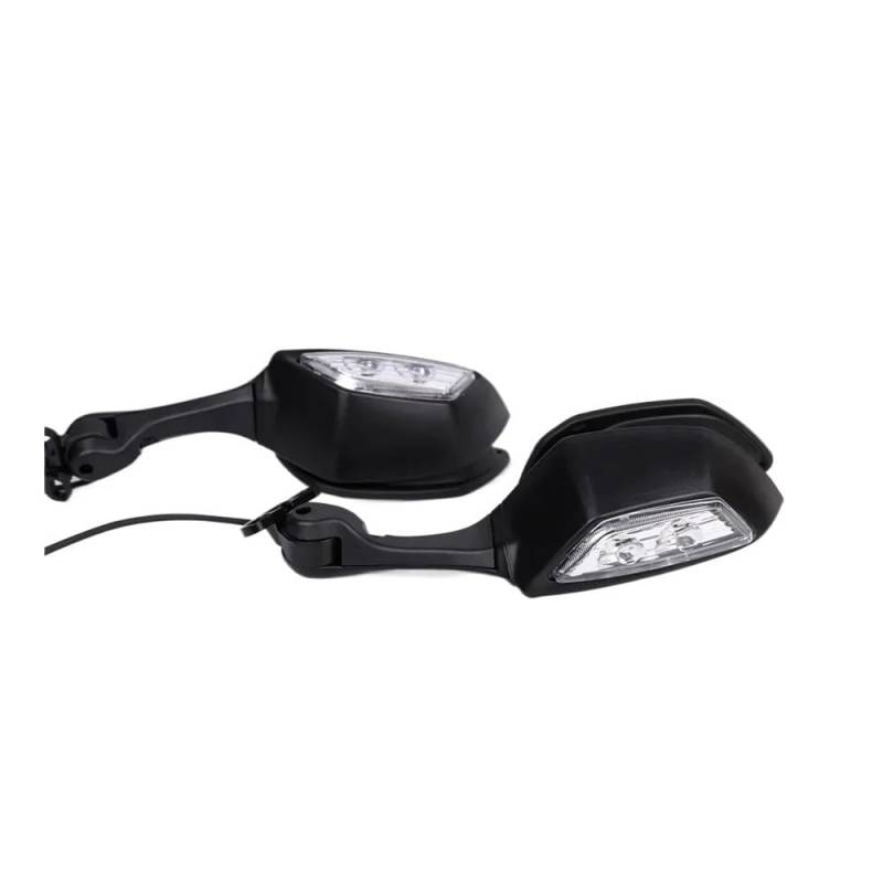 Motorrad Rückspiegel Motorrad Rückspiegel Rückansicht Seitenspiegel LED Blinker Licht Signale Rückansicht Seitenspiegel Für Ho&n&da CBR250R CBR300R CBR500R von KDGRBCNX