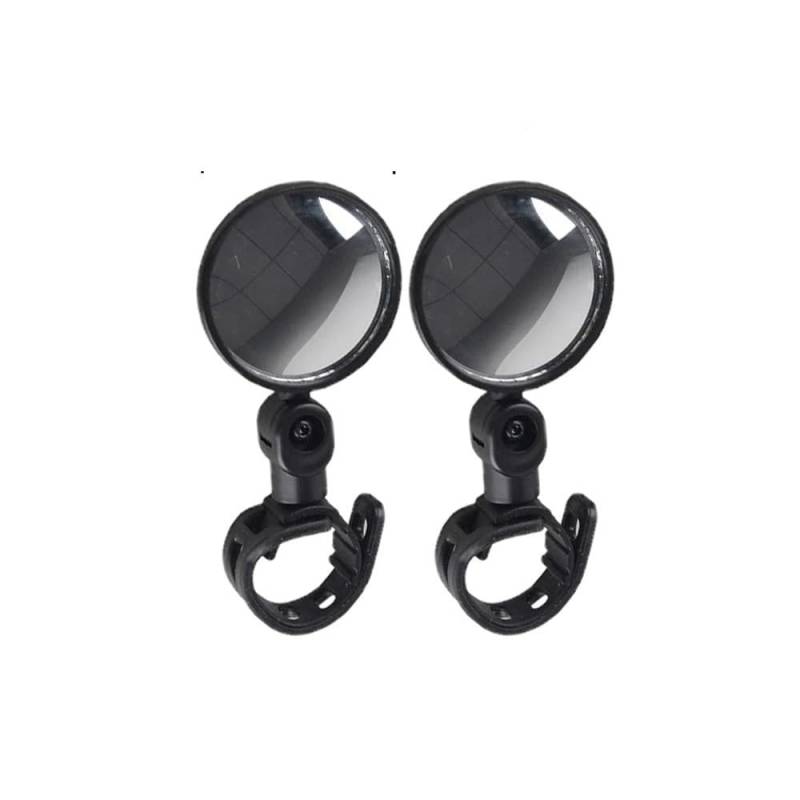 Motorrad Rückspiegel Spiegel Für Fahrrad Motorrad Lenker Halterung 360 Rotation Einstellbar Fahrrad Motorrad Reiten Spiegel 2Pcs Runde Oval Rückspiegel von KDGRBCNX