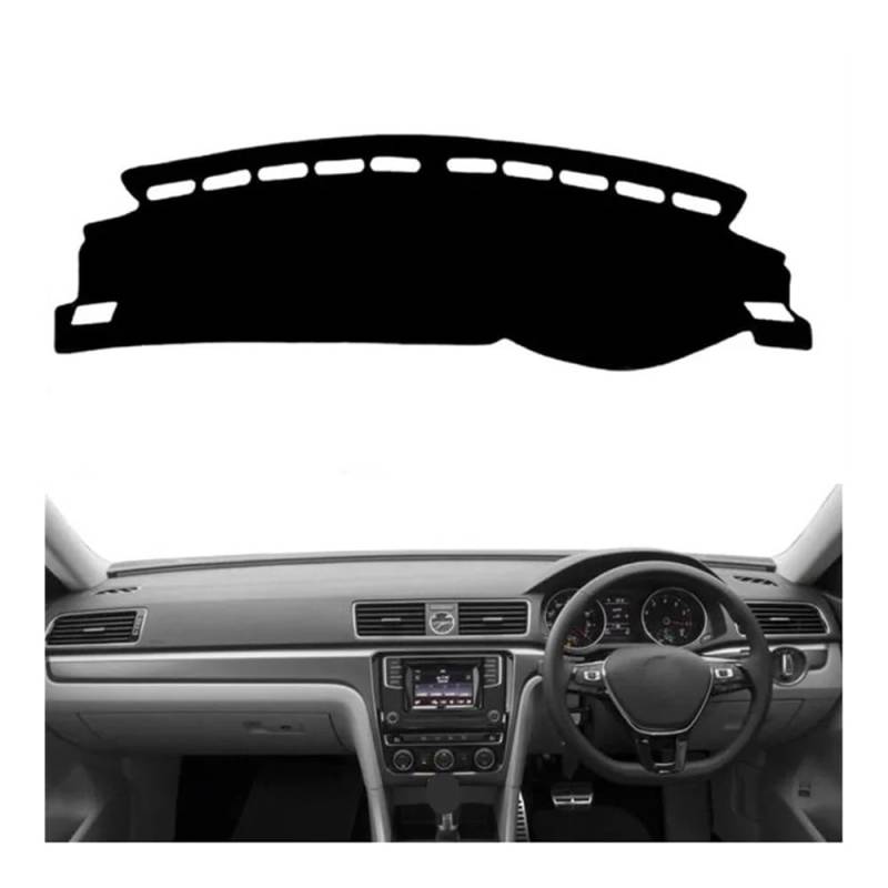 Armaturenbrett-Abdeckung Armaturenbrett Abckung Matte Pad Dashmat Instrument Schützen Teppich Für Für Passat Für B8 2016 2017 2018 Auto Zubehör RHD von KDHUCS