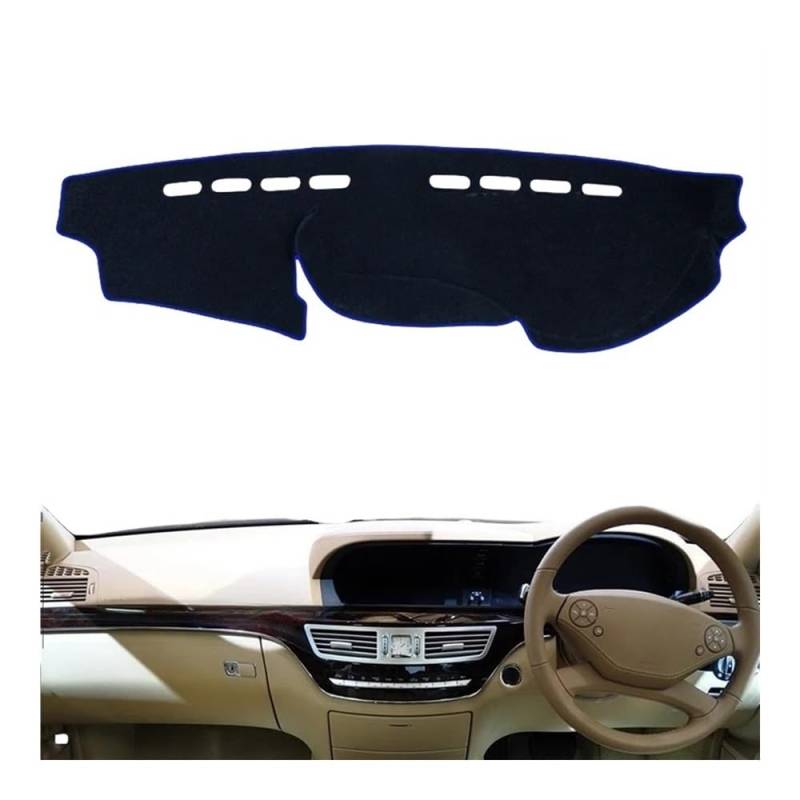 Armaturenbrett-Abdeckung Für Benz Für Classe S Für W221 2006-2013 Für S300 Für S320 Für S400 Für S500 Für S600 Dashboard Cover Schützen Pad Auto Zubehör Teppich von KDHUCS