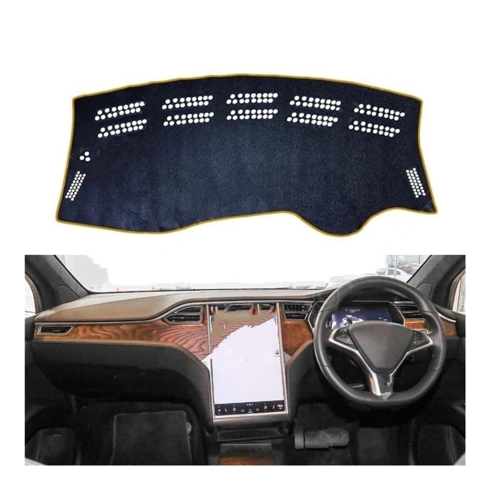 Armaturenbrett-Abdeckung Für Model Für X Für P90D Für 75D Für 90D Für 100D 2016-2022 Dashboard Abckung Dash Board Matte Teppich Pad Sunsha Cape Kissen Auto Zubehör von KDHUCS