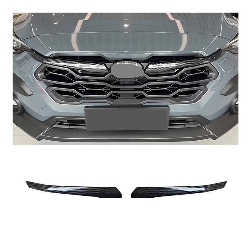 Innenverkleidungskit Für Crosstrek 2023 2024 Carbon Fiber Style Auto Kühlergrill Zierleiste Abdeckung Zubehör Auto Styling Zierleisten von KDHUCS