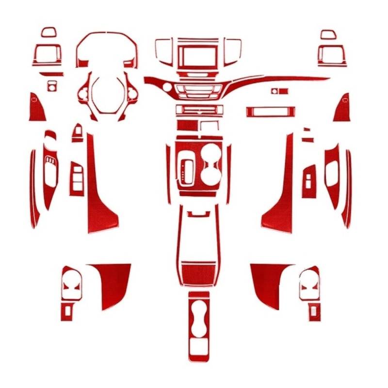 Innenverkleidungskit Für Ridgeline 2017 2018 2019 2020 Aufkleber Radio CD Shift Lift Panel Auto innen dekorative Zubehör Auto Styling Zierleisten von KDHUCS