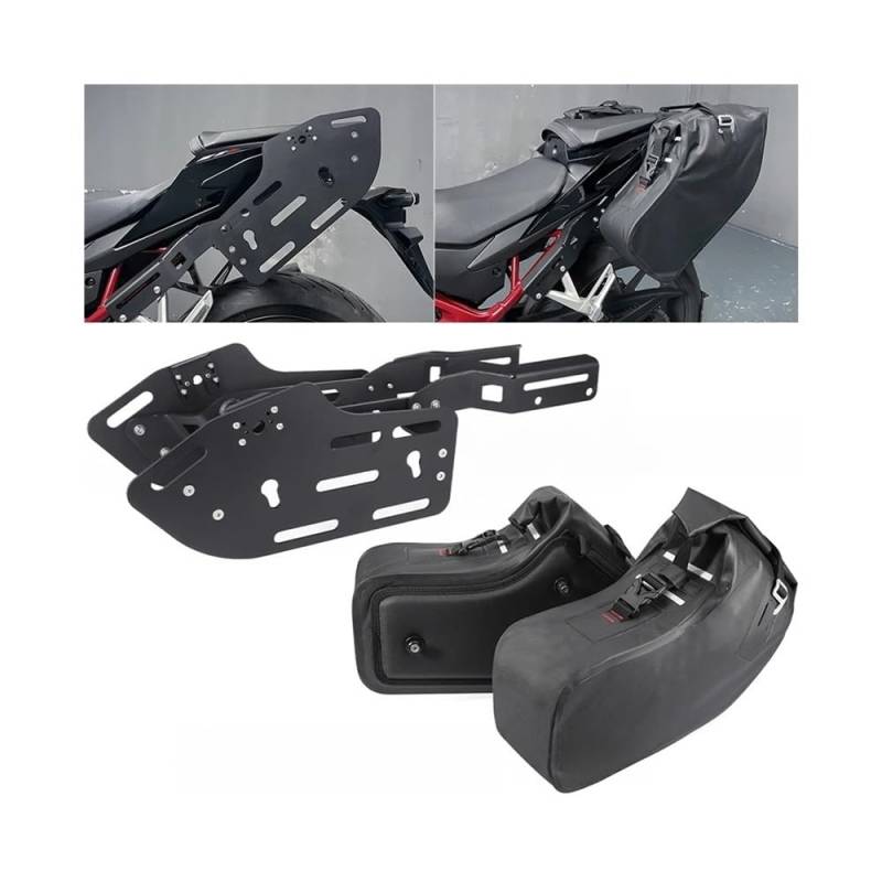 Motorrad Gepäckträger Hinten Für CB750 Für Hornet 750 2023-2024 Satteltasche Gepäck Lagerung Tasche Halterung Sattel Tasche Rack Halter CB 750 Koffer von KDHUCS