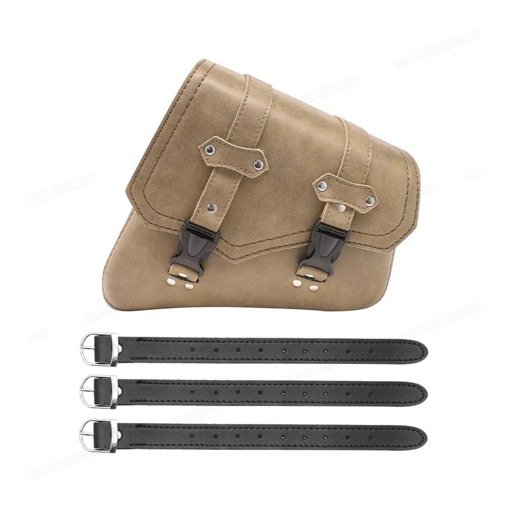 Motorrad Gepäckträger Hinten Motorrad Satteltaschen Seite Werkzeug Tasche PU Gepäck Sattel Tasche Für Ha&rley Für Sportster Für Sportster Für Universal von KDHUCS