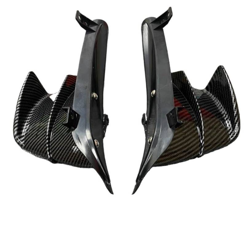 Motorrad Verkleidungs Winglets Aerodynamischer Seitenwindflosse-Spoiler, ABS-Frontverkleidungsschutz, Flügelabdeckung für CBR650R CB650R 2019–2023 von KDHUCS