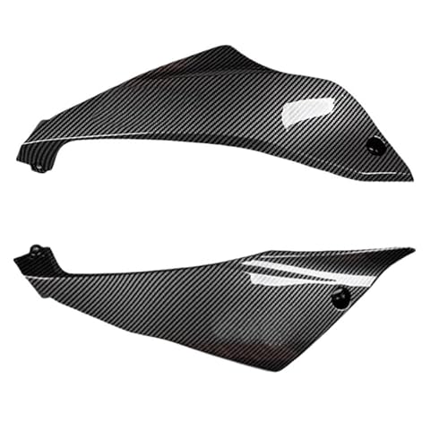 Motorrad Verkleidungs Winglets Kohlefaser-Motorverkleidungs-Seitenteile, Auspuff-Schildplatte, untere Bauchabdeckung für Ka&wasaki für Ninja 650 2017–2023 von KDHUCS