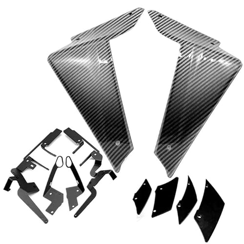 Motorrad Verkleidungs Winglets Motorrad Sport Downforce Naked Side Spoiler Aerodynamische Flügel Deflektor Rahmen Abdeckung Für MT09 MT 09 2021-2023 von KDHUCS