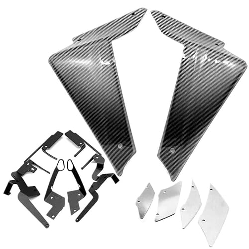 Motorrad Verkleidungs Winglets Motorrad Sport Downforce Naked Side Spoiler Aerodynamische Flügel Deflektor Rahmen Abdeckung Für MT09 MT 09 2021-2023 von KDHUCS