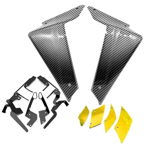 Motorrad Verkleidungs Winglets Motorrad Sport Downforce Naked Side Spoiler Aerodynamische Flügel Deflektor Rahmen Abdeckung Für MT09 MT 09 2021-2023 von KDHUCS