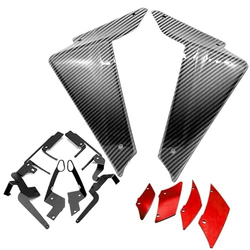 Motorrad Verkleidungs Winglets Motorrad Sport Downforce Naked Side Spoiler Aerodynamische Flügel Deflektor Rahmen Abdeckung Für MT09 MT 09 2021-2023 von KDHUCS