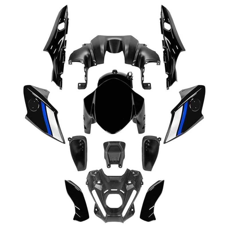 Motorrad Verkleidungs Winglets Motorrad Verkleidungen Injektion Panel Karosserie Rahmen Protector Kits Für YA&MAHA MT-09 MT09 2021 2022 2023 2024 von KDHUCS