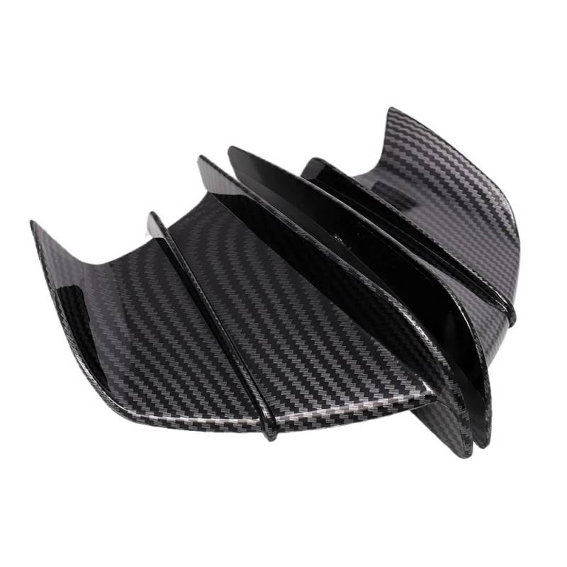 Motorrad Verkleidungs Winglets Motorrad Winglet Aerodynamischer Seitenflügel-Fin-Spoiler für YZF R1 R6 R25 von KDHUCS