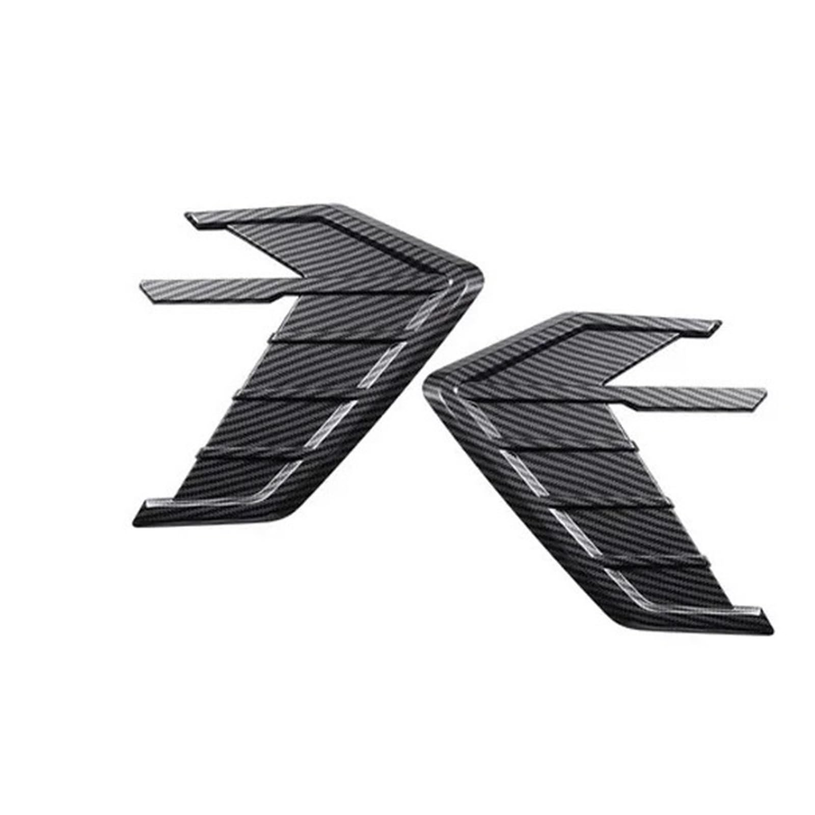 2 Stück Seitenschlitz-Kotflügelaufkleber, Autotür-Lippen-Stoßstangenaufkleber, kompatibel mit Audi RS5 A5 RS3 ABT A7 A6 RS6 RS4 Sline(Back Lip Carbon) von KDMOWHON