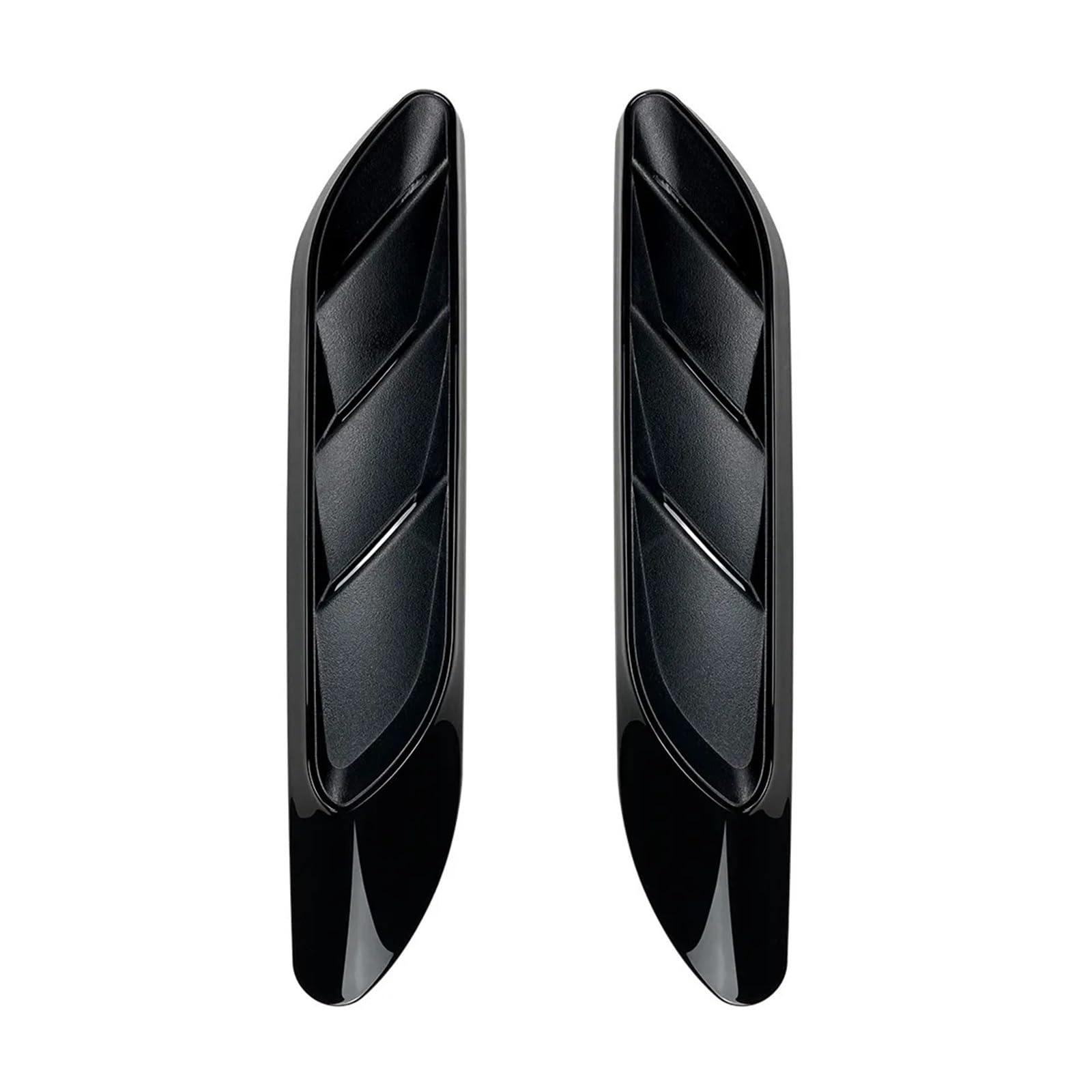 2-teiliges Seitenlüftungskotflügel-Abdeckungsaufkleber-Out-Kühlergrill-Ordnung Kompatibel mit Mercedes-Benz E-Klasse W214 S214 2024+ E260 E300 AMG Auto-Styling(Black) von KDMOWHON