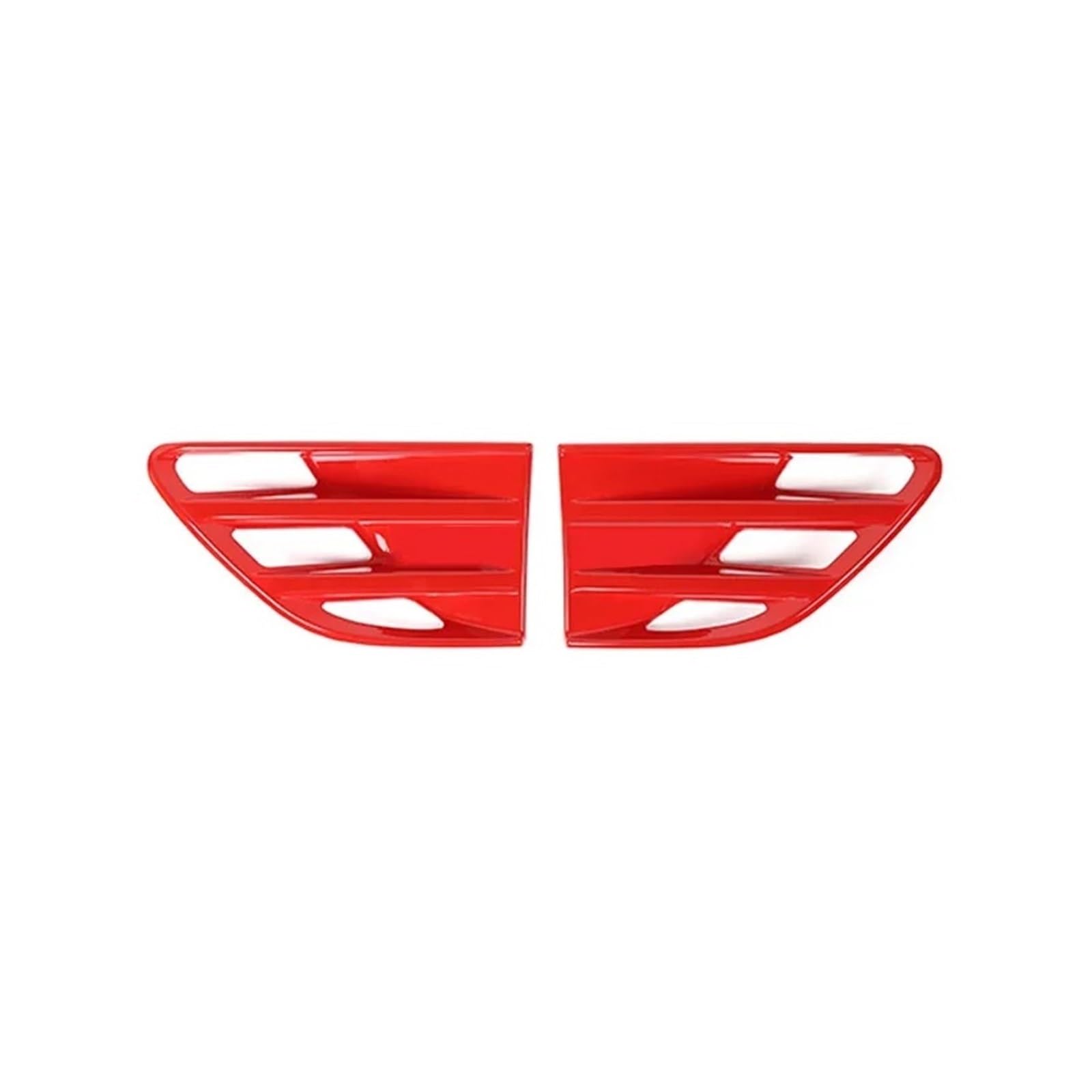 Auto-Frontseitenkotflügel-Grill-Entlüftungs-Dekorationsabdeckung Kompatibel mit F150 Raptor 2009-2014 Außenzubehör(Red) von KDMOWHON